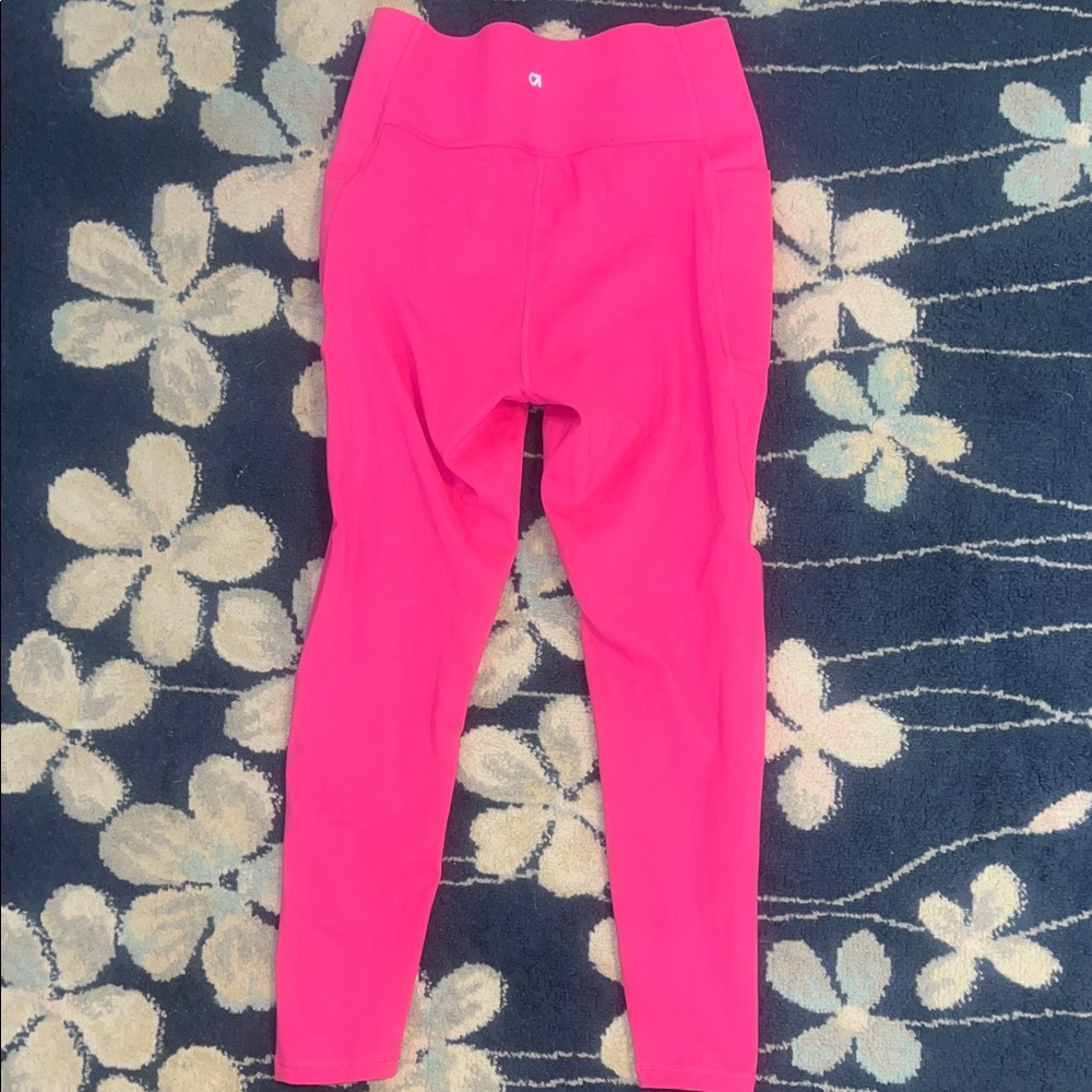 Gap Fit Women’s Large Bright Hot Pink High-Waist Leggings - Picture 8 of 10